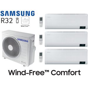 Samsung Wind-Free Comfort Tri-Split AJ068TXJ3KG + 2 AR07TXFCAWKN + 1 AR12TXFCAWKN