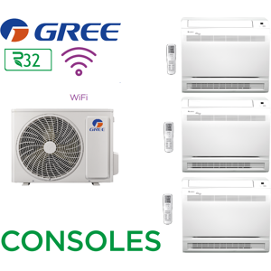 GREE Tri-split CONSOLES FM 28 + 2 FM CNS 9 + 1 FM CNS 12