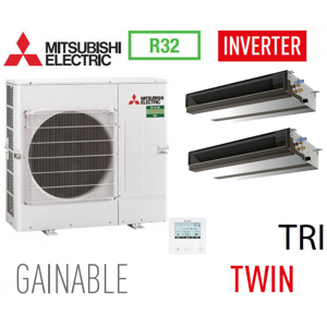 Mitsubishi Ensemble Twin INVERTER PUZ-M140YKA + 2 PEAD-M71JA