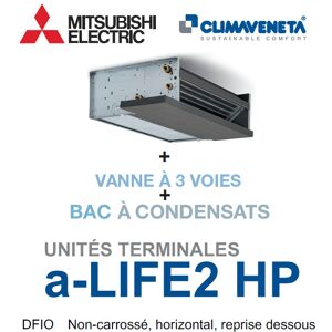 Mitsubishi Ventilo-convecteur Gainable Non-carrossé, horizontal, reprise dessous a-LIFE2 HP 2T DFIO 1202