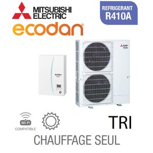 Mitsubishi Ecodan CHAUFFAGE SEUL SPLIT HYDROBOX R410A EHSE-YM9ED + PUHZ-SW200YKA triphasé