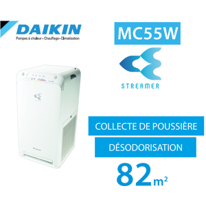 Daikin Purificateur d'air à technologie Streamer MC55W de Daikin