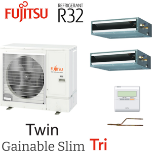 Fujitsu Siemens Twin Gainable Slim AOYG36KRTA + 2 ARXG18KLLAP