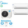 Midea Bi-split Breezeless M2OE-18HFN8-Q + 2 MSFAAU-09HRFN8