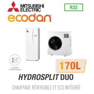 Mitsubishi Ecodan Réversible HYDROSPLIT DUO 170L R32 ERPT17X-VM2D + PUZ-WM50VHA