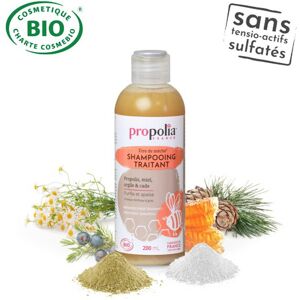 Propolia - Spécialistes de la Propolis Shampoing traitant BIO : Propolis, Miel, Argile & Cade