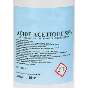 Apiculture.net - Materiel apicole francais Acide acetique 80 % 1 litre