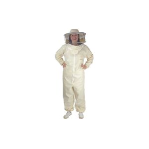 Apiculture.net - Materiel Apicole Combinaison ecrue avec chapeau et voile - XL