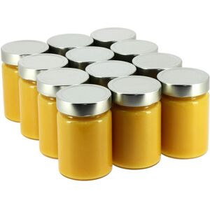 MIELS LOMBARD - Apiculteurs récoltants Carton de 12 pots en verre de Miel de Tournesol 450g Miels Lombard Origine France SANS ETIQUETTE