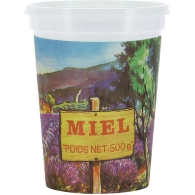 Apiculture.net - Matériel apicole français 280 pots traditionnels décor Lavande 500g - Publicité Apiculture.net - Matériel apicole français 280 pots traditionnels décor Lavande 500g - Publicité