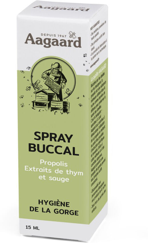 Aagaard - Le Spécialiste de l'Apithérapie depuis plus de 50 Ans Spray buccal Propolis forte 15 ml