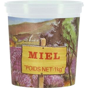 Apiculture.net - Materiel apicole francais 20 pots traditionnels decor Lavande 1kg