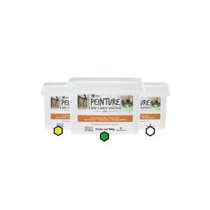 Apiculture.net - Matériel apicole français Pack Acidulé : 3 pots de peinture (citron, vert, blanc)