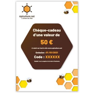 Apiculture.net - Matériel apicole français Chèque-cadeau 50€