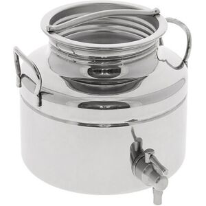 Apiculture.net - Matériel apicole français Fût inox 3L avec robinet inox