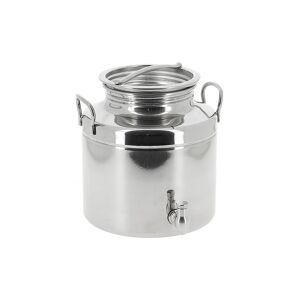 Apiculture.net - Matériel apicole français Fût inox 5 L avec robinet inox