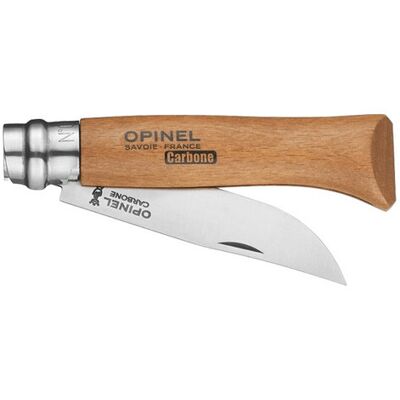 Opinel N°8 lame acier carbone 8,5cm - Publicité Opinel N°8 lame acier carbone 8,5cm - Publicité