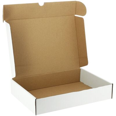Apiculture.net - Matériel apicole français 50 boîtes en carton blanches simple cannelure 32x23x6cm - Publicité Apiculture.net - Matériel apicole français 50 boîtes en carton blanches simple cannelure 32x23x6cm - Publicité
