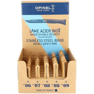 Présentoir de 30 couteaux Opinel lame inox