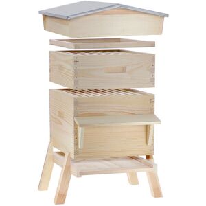 Ecoruche - Ruches Classiques en Bois - 10 cadres filés - toit chalet - Beekeeping Beehive - Publicité Ecoruche - Ruches Classiques en Bois - 10 cadres filés - toit chalet - Beekeeping Beehive - Publicité