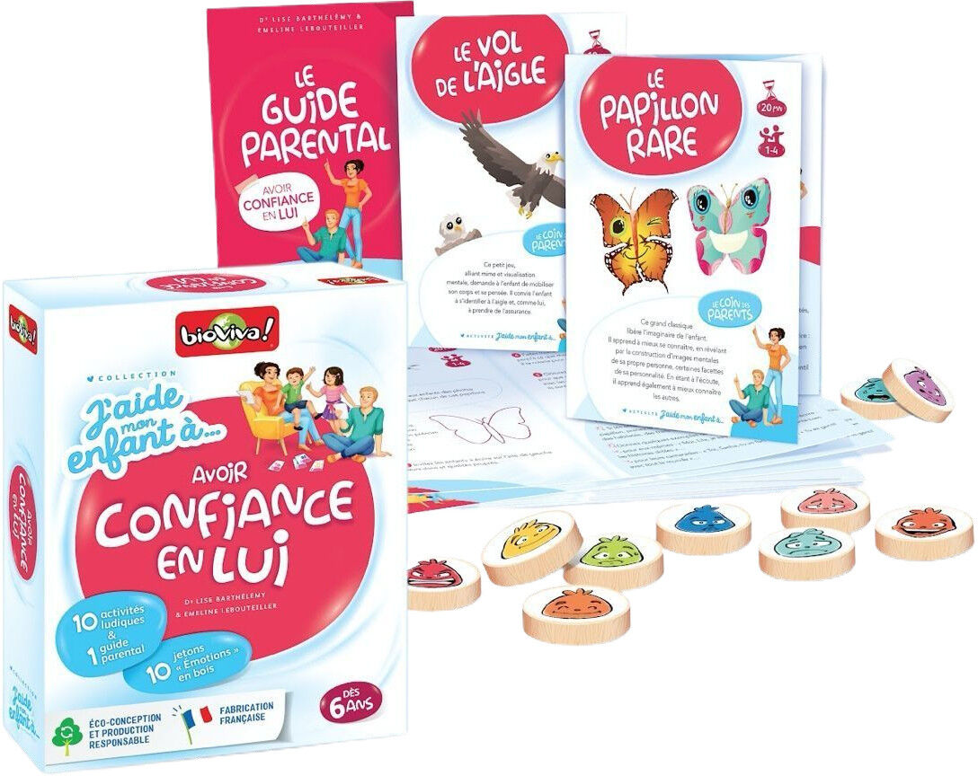 Bioviva - Jeux de Société Fabriqués en France J'aide mon enfant à... Avoir confiance en lui