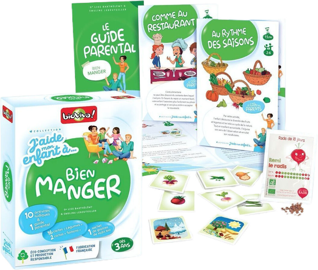 Bioviva - Jeux de Société Fabriqués en France J'aide mon enfant à... Bien manger