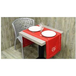 ART Chemin de table rouge -