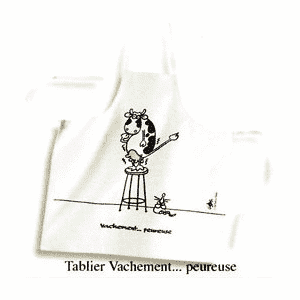 ART Tablier Vachement Peureuse -