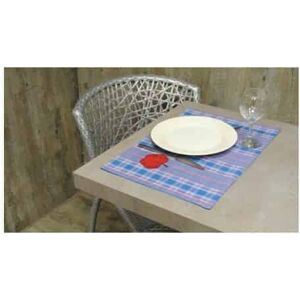 ATELIER DE LA DECO 2 Sets de table carreaux bleu pomme rouge - - Publicité ATELIER DE LA DECO 2 Sets de table carreaux bleu pomme rouge - - Publicité