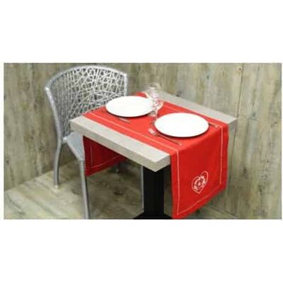 ATELIER DE LA DECO Chemin de table rouge - - Publicité ATELIER DE LA DECO Chemin de table rouge - - Publicité
