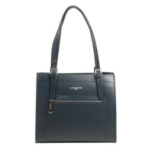 Lancaster Sac Cabas Epaule cuir Foulonne Double (Couleur: Bleu marine) Bleu marine