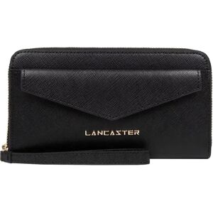 Lancaster Compagnon en cuir Saffiano Signature Lancaster Noir