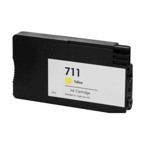 Compatible HP DesignJet T120, Cartouche d'encre pour CZ132A - Jaune