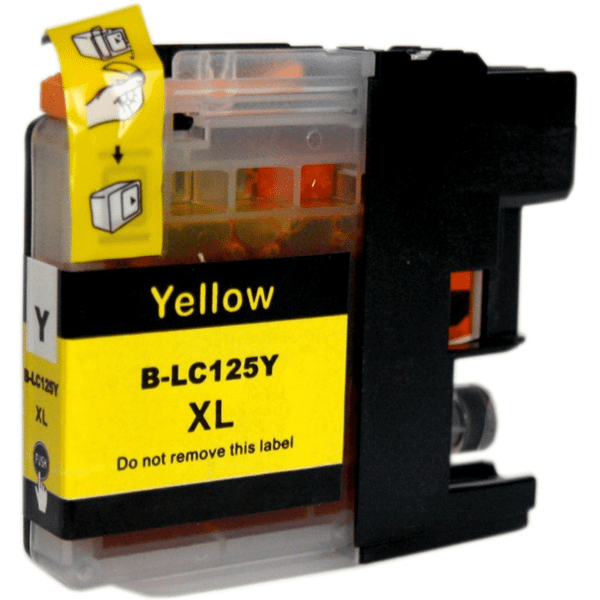 Compatible Brother mfc J6920DW, Cartouche d'encre pour LC125XL - Jaune