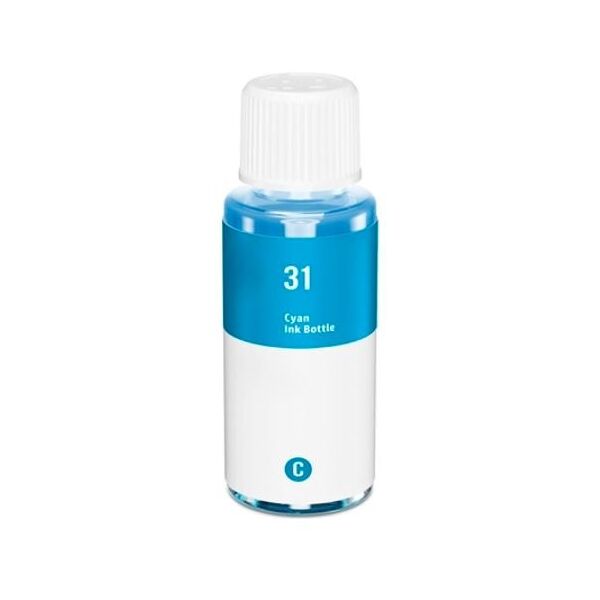 Compatible HP Smart Tank 7005, Bouteille d'encre pour 1VU26AE - Cyan