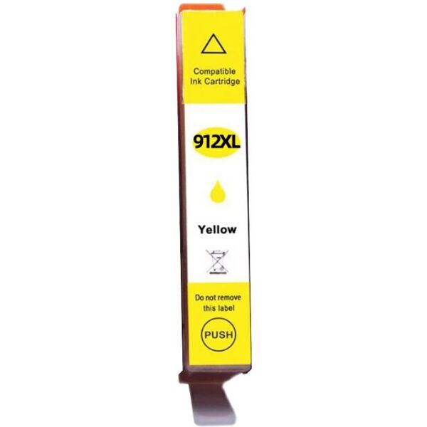 Compatible HP Numero 912 / 912XL, Cartouche d'encre pour 3YL83AE - Jaune