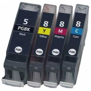 Compatible Canon iP 3300, Pack cartouches Canon PGI5/CLI8 - 4 couleurs