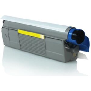 Compatible Oki C 612DN, Toner pour C612 - Jaune