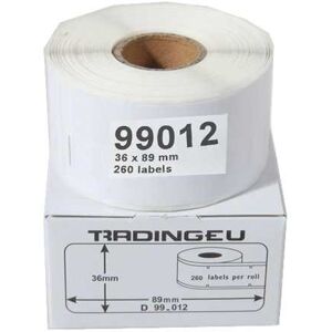 Compatible Dymo LabelWriter 400 DUO, Etiquettes Dymo S0722400 - Blanc