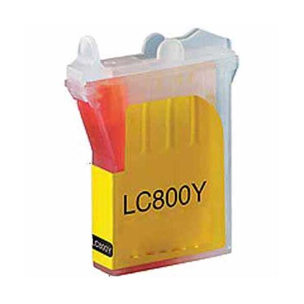 Compatible Brother Numero LC-800, Cartouche d'encre Brother LC800 - Jaune