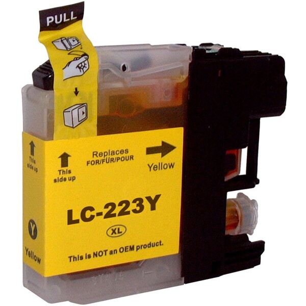 Compatible Brother dcp J562DW, Cartouche d'encre Brother LC-223Y - Jaune