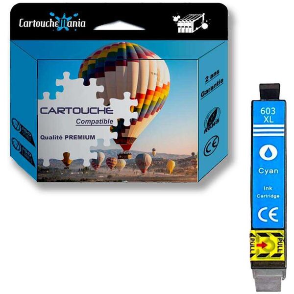 Compatible Epson Expression Home XP-3100, Cartouche d'encre Epson C13T03A24010 - Cyan