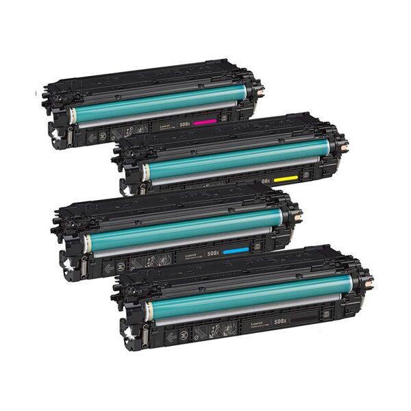 Compatible HP Color LaserJet ENTERPRISE M552DN, Pack toners HP CF360X/CF361X/CF362X/CF363X - 4 couleurs