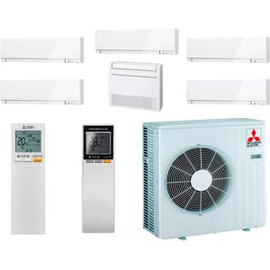 MITSUBISHI ELECTRIC Mitsubishi Sextuple-split MXZ-6F120VF + 3 X MSZ-EF18VGKW + MSZ-EF22VGKW + MFZ-KT25VG + MSZ-EF35VGKW