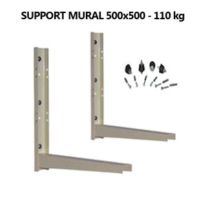 AGFRI Jeu de supports equerre mural 500 mm 110 kg