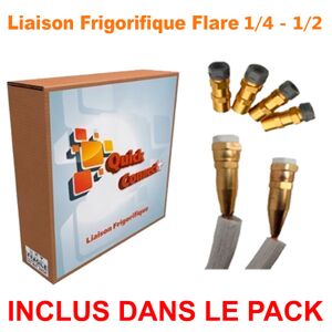 QUICK CONNECT PLUS Liaison Frigorifique Préchargée 1/4-1/2 Quick Connect Plus Pack4