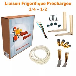 QUICK CONNECT PLUS Liaison Frigorifique Préchargée 1/4-1/2 Quick Connect Plus Pack6