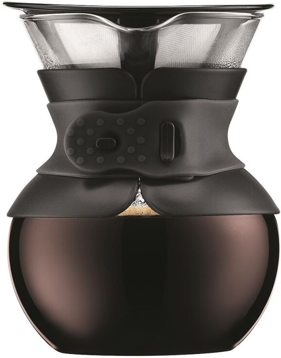 Cafetière POUR OVER BODUM® filtre en titanium doré 50 cl noir