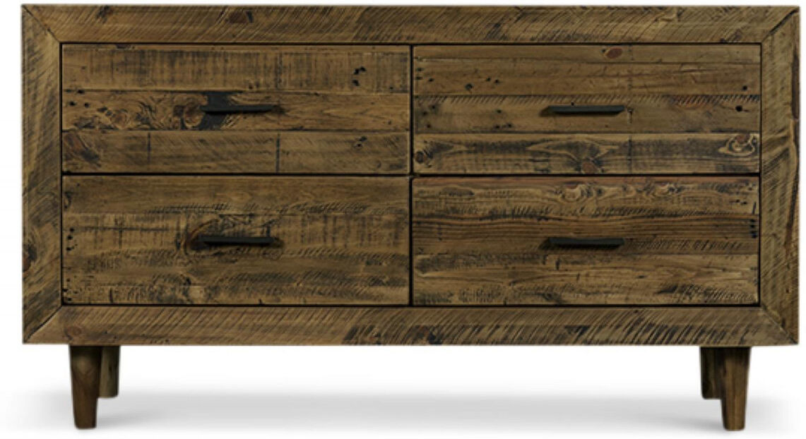 Décoration d'Autrefois Meuble Bas Rangement Bois 4 Tiroirs 120x40x68cm - Marron Décoration d'Autrefois Meuble Bas Rangement Bois 4 Tiroirs 120x40x68cm - Marron