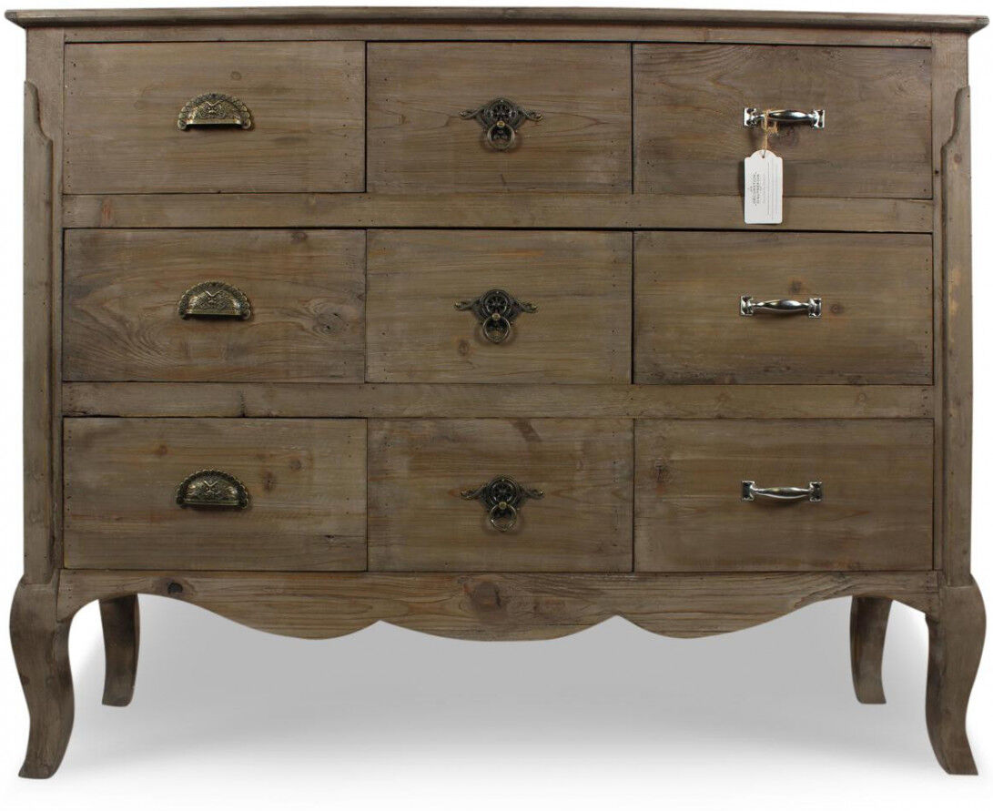 Décoration d'Autrefois Meuble Bas Rangement Bois 9 Tiroirs 121x40x94cm - Marron Décoration d'Autrefois Meuble Bas Rangement Bois 9 Tiroirs 121x40x94cm - Marron